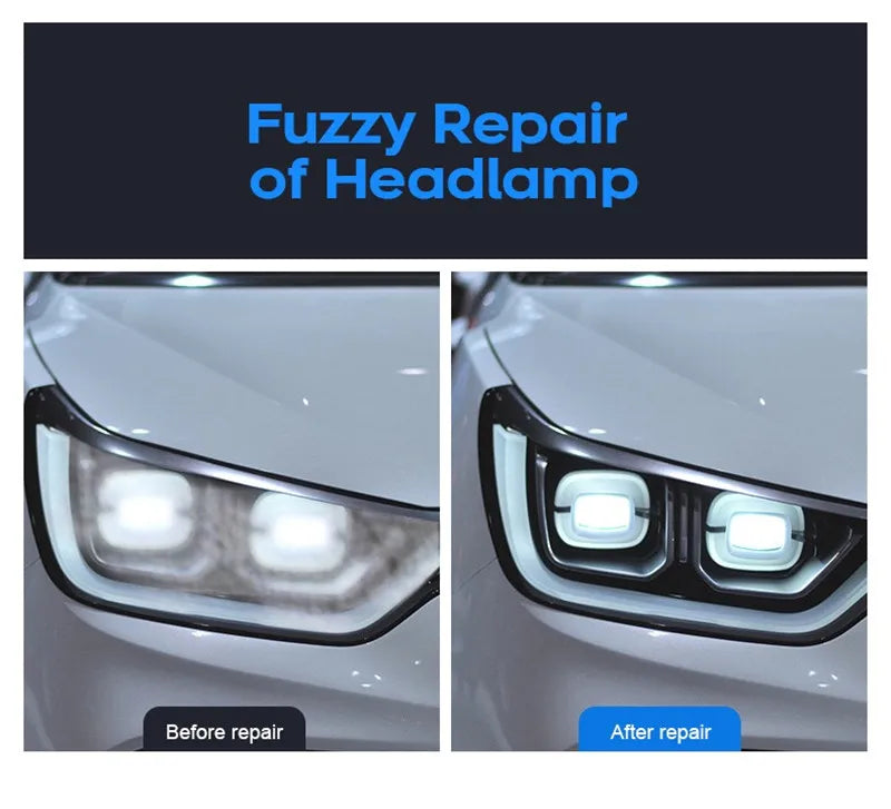 800ML Headlight Restoration Fluid – Professional Headlight Polishing &amp; Renewal Solution