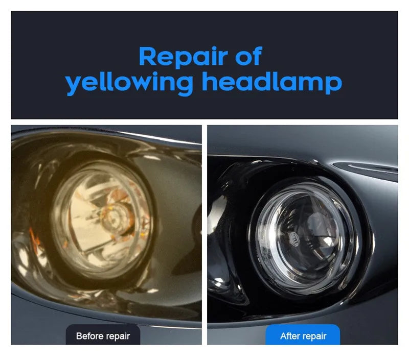 800ML Headlight Restoration Fluid – Professional Headlight Polishing &amp; Renewal Solution