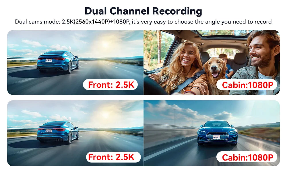RedTiger 4K Ultra HD Dash Cam with GPS & WiFi