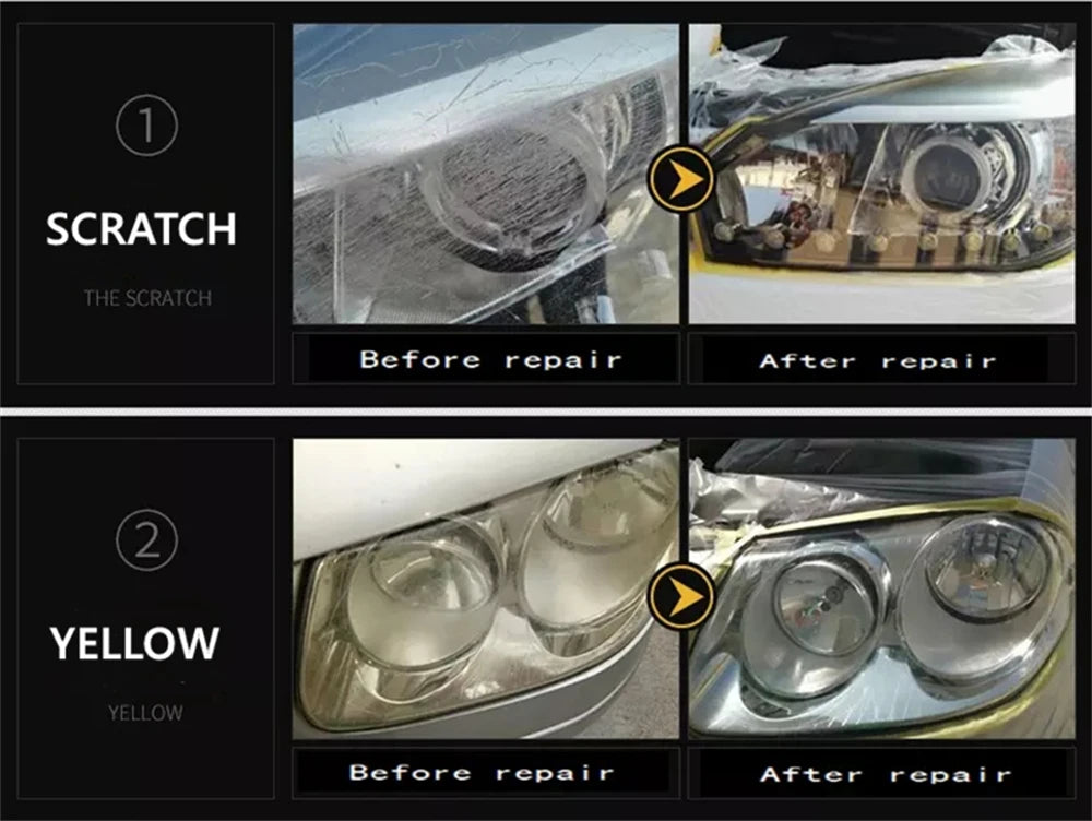 Professional Headlight Restoration Kit – 300ml Headlight Polishing & Renewal System