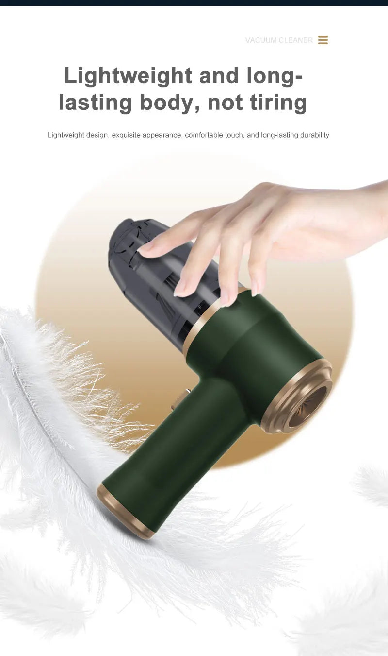 High Power 2-in-1 Car Blower Vacuum | Portable Cordless Auto & Home Cleaning Tool