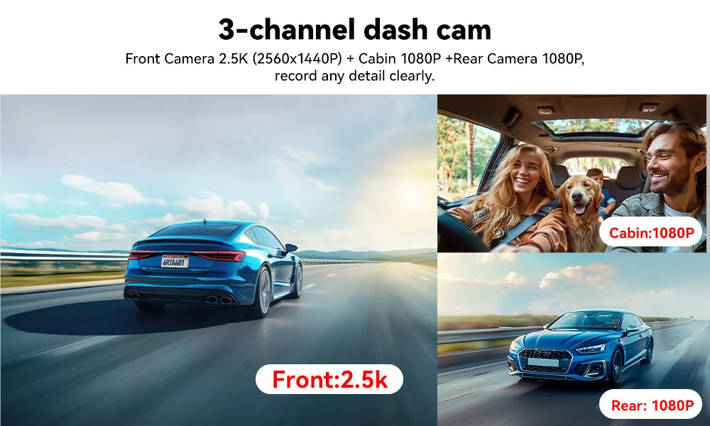 RedTiger 4K Ultra HD Dash Cam with GPS & WiFi