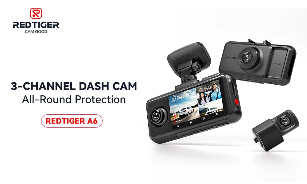 RedTiger 4K Ultra HD Dash Cam with GPS & WiFi