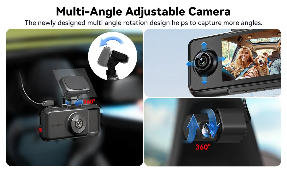 RedTiger 4K Ultra HD Dash Cam with GPS & WiFi