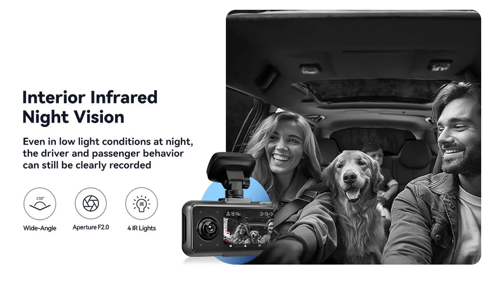 RedTiger 4K Ultra HD Dash Cam with GPS & WiFi
