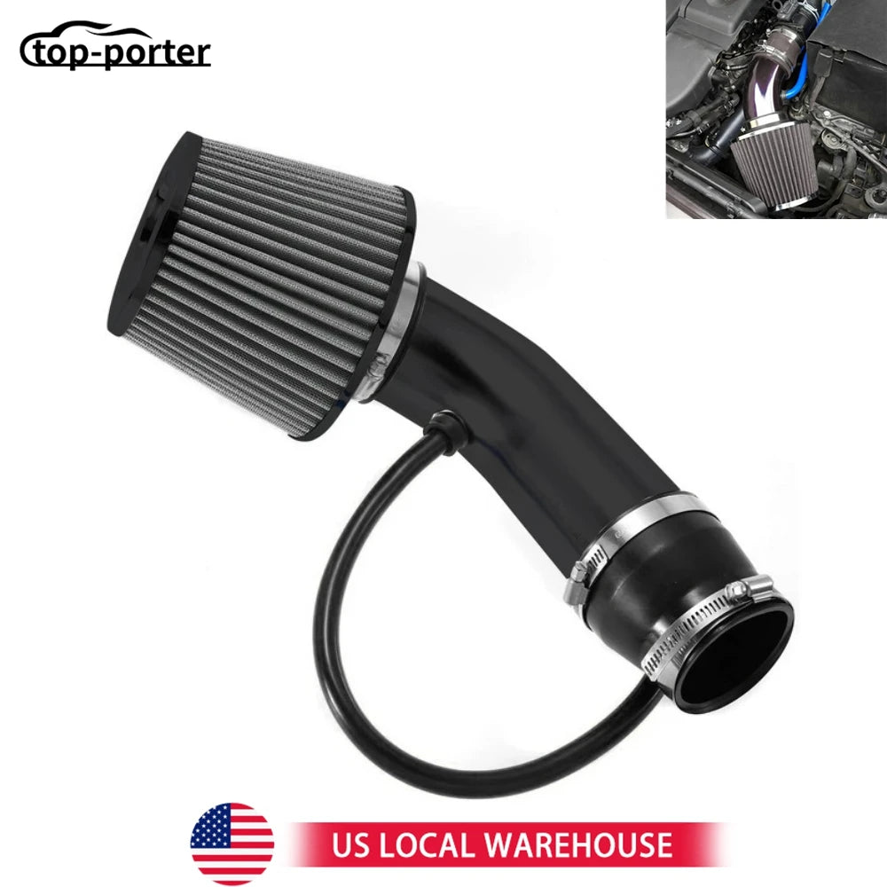 Universal 3" Cold Air Intake Kit with High-Flow Air Filter