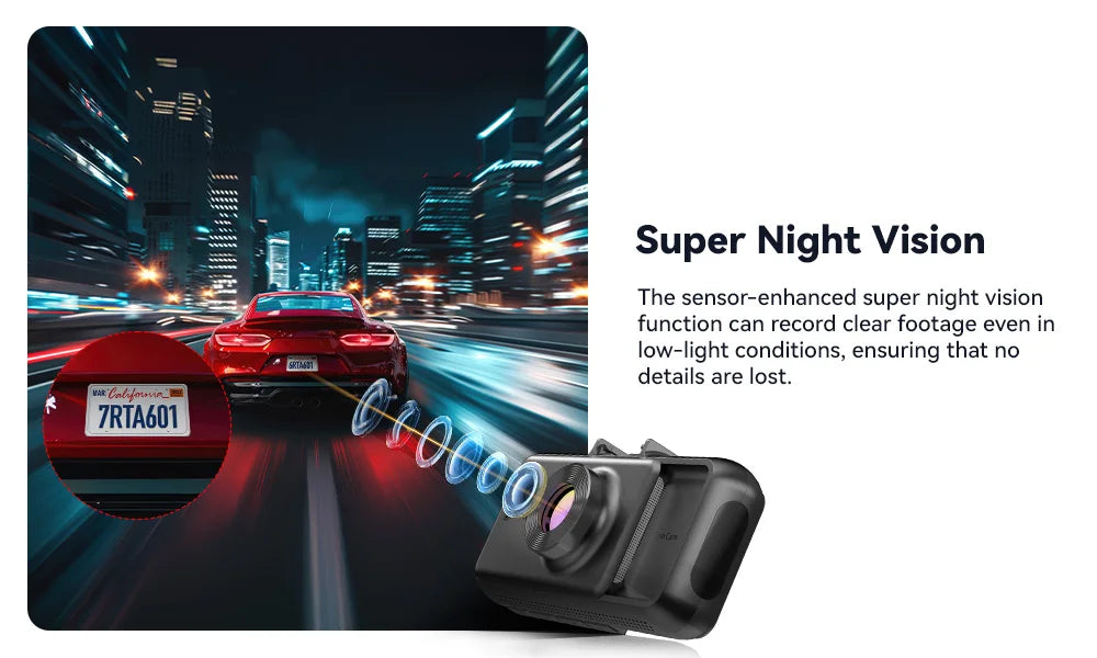 RedTiger 4K Ultra HD Dash Cam with GPS & WiFi