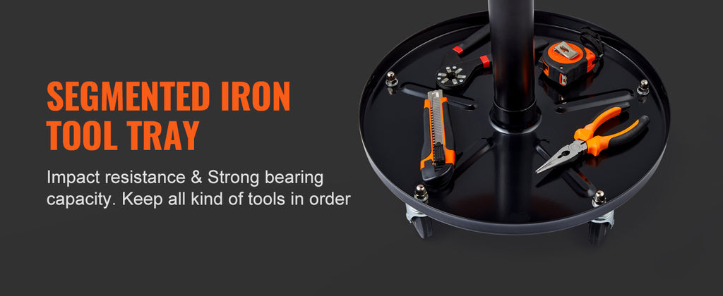 Rolling Pneumatic Mechanic Stool – Adjustable Garage Seat with Tool Tray & 360° Casters