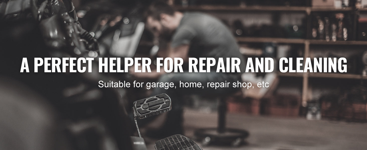 Rolling Pneumatic Mechanic Stool – Adjustable Garage Seat with Tool Tray & 360° Casters